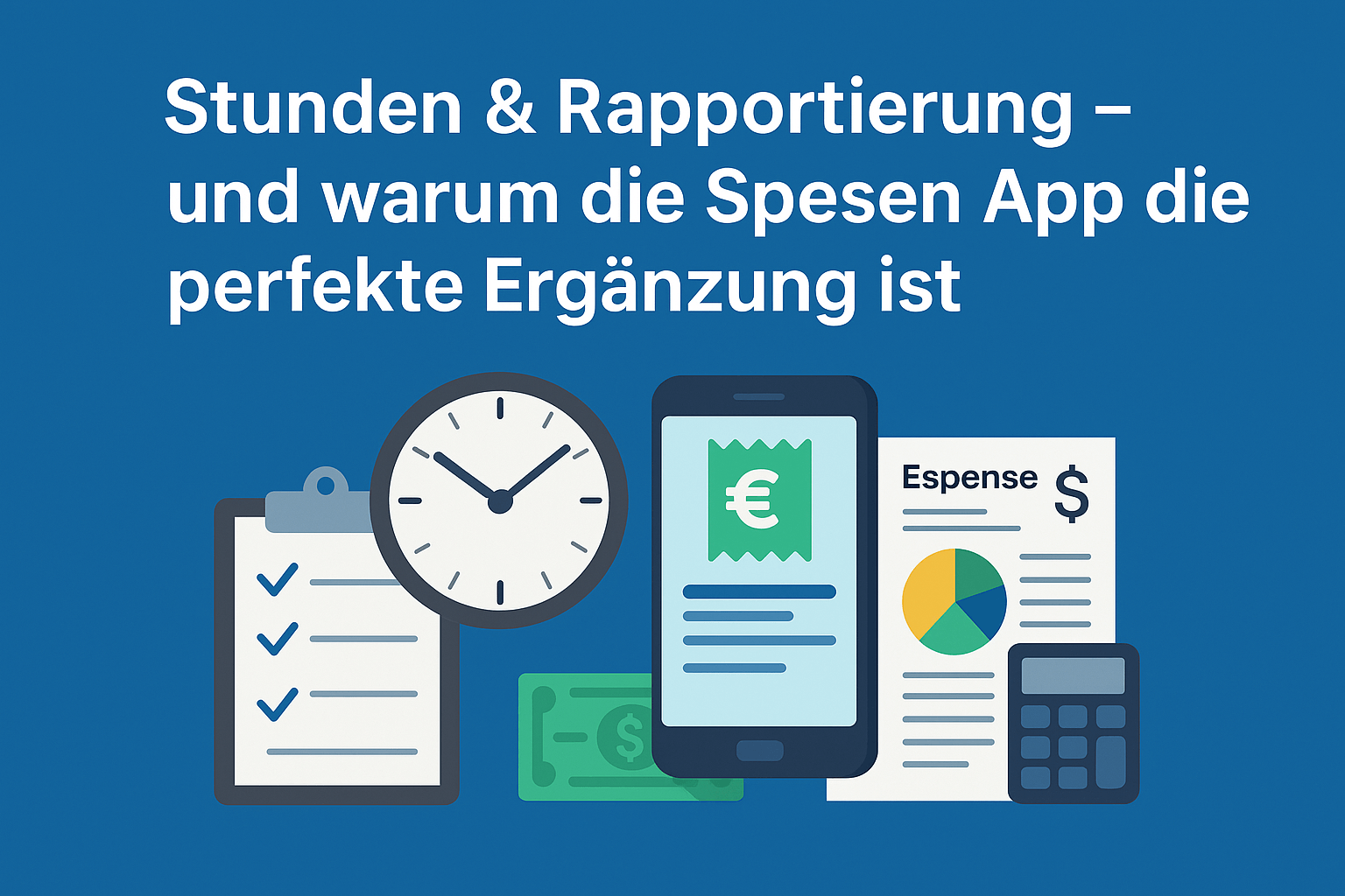 Spesen App Stunden and Rapportierungs