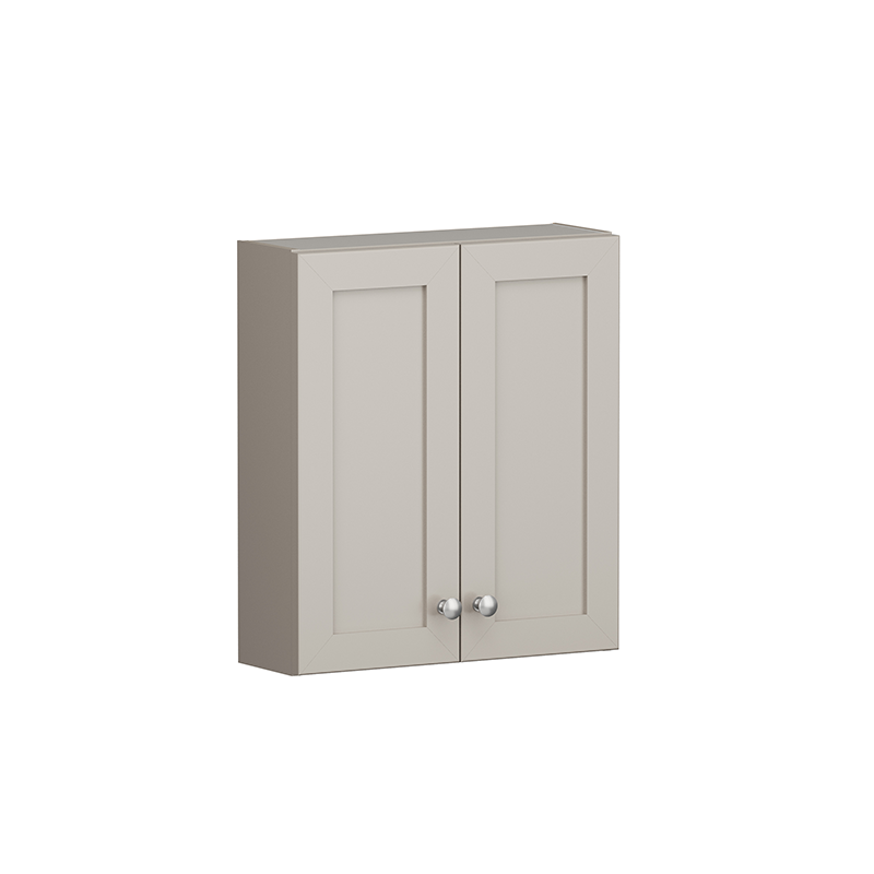 19" Light Gray Shaker Bathroom Wall Cabinet 