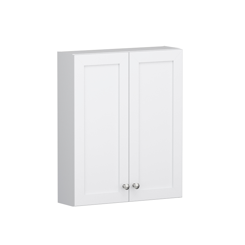 23" True White Shaker Bathroom Wall Cabinet
