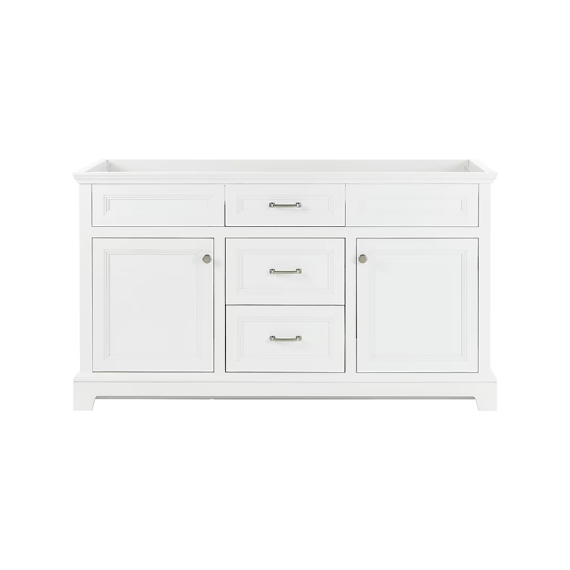 Merrill 60" True White Vanity without Top