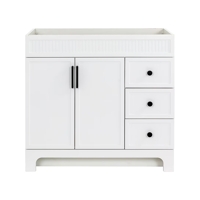 Leo 36" True White Vanity without Top