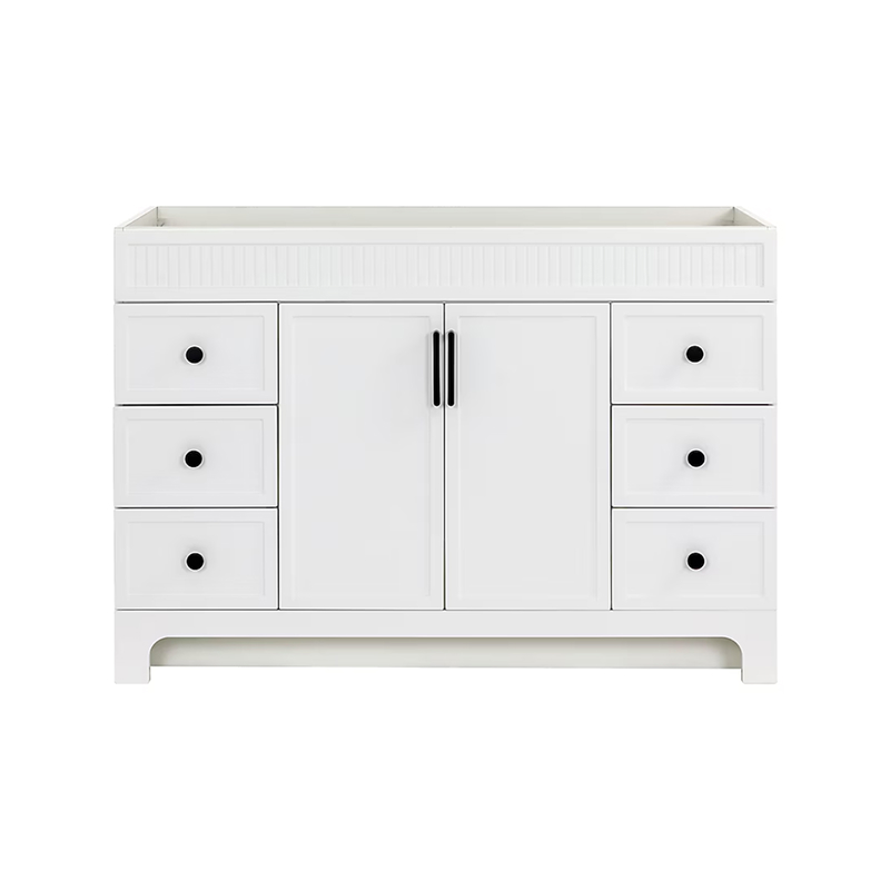 Leo 48" True White Vanity without Top