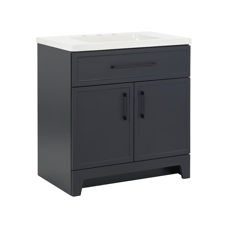 Potter 30" Navy Blue Vanity with Top