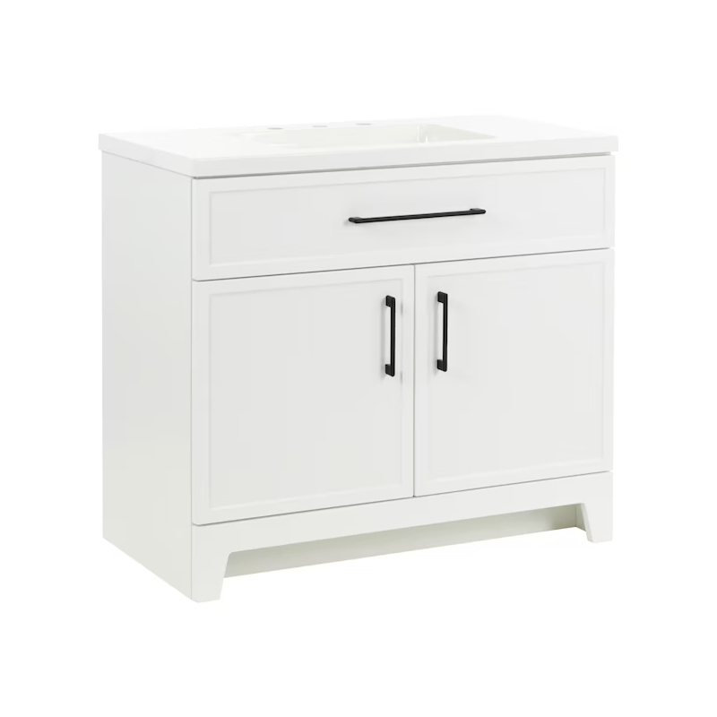 Potter 36" True White Vanity with Top