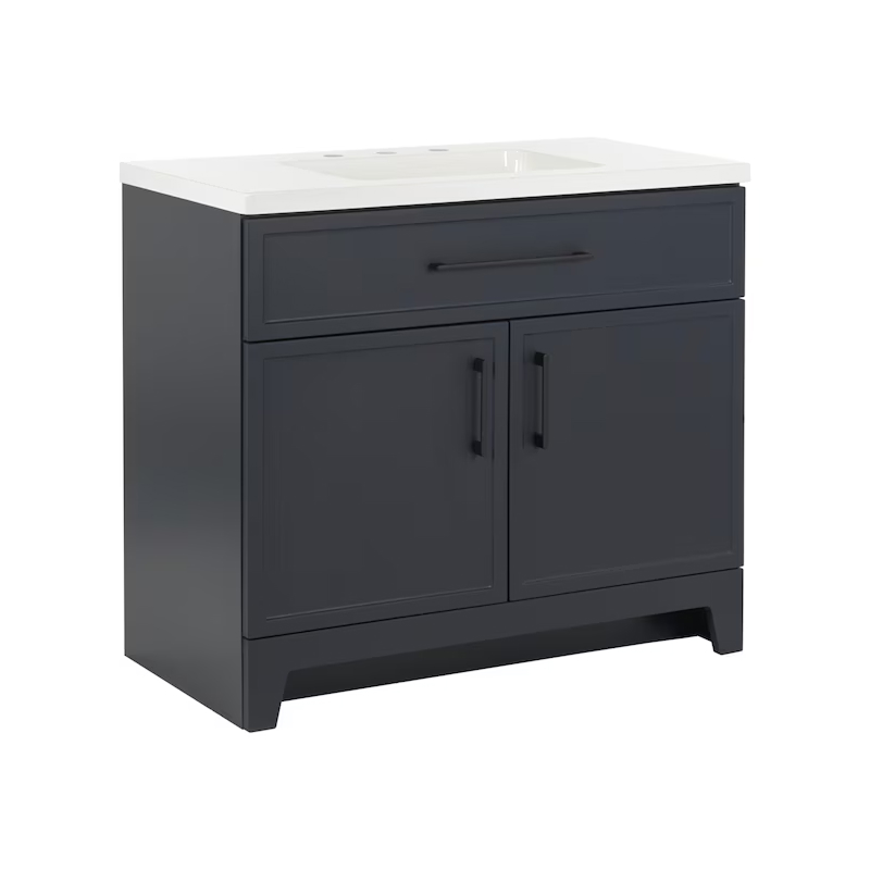 Potter 36" Navy Blue Vanity with Top