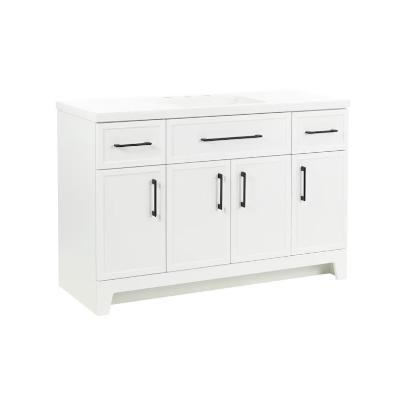 Potter 48" True White Vanity with Top