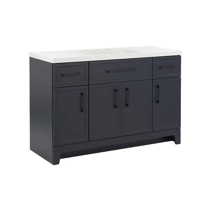 Potter 48" Navy Blue Vanity with Top