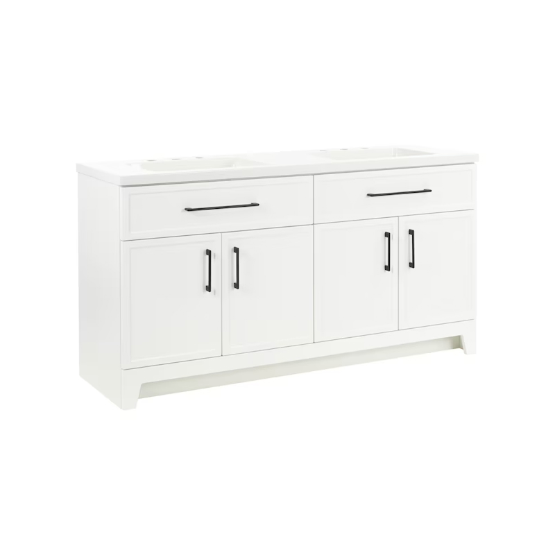 Potter 60" True White Vanity with Top