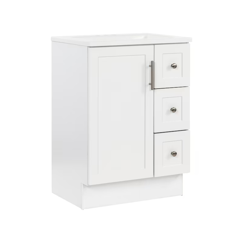 Davies 24" True White Vanity with Top
