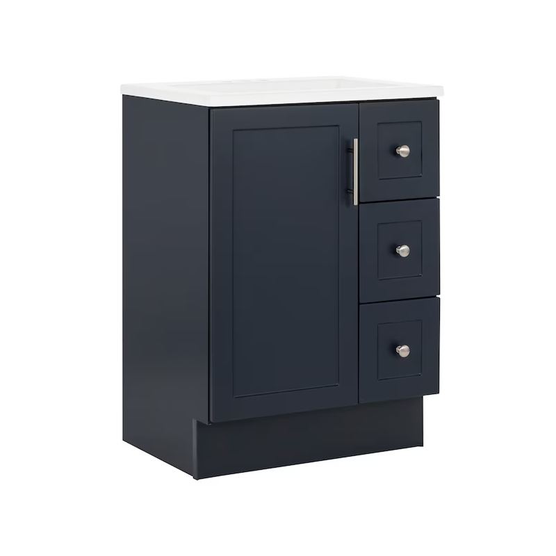 Davies 24" Navy Blue Vanity with Top