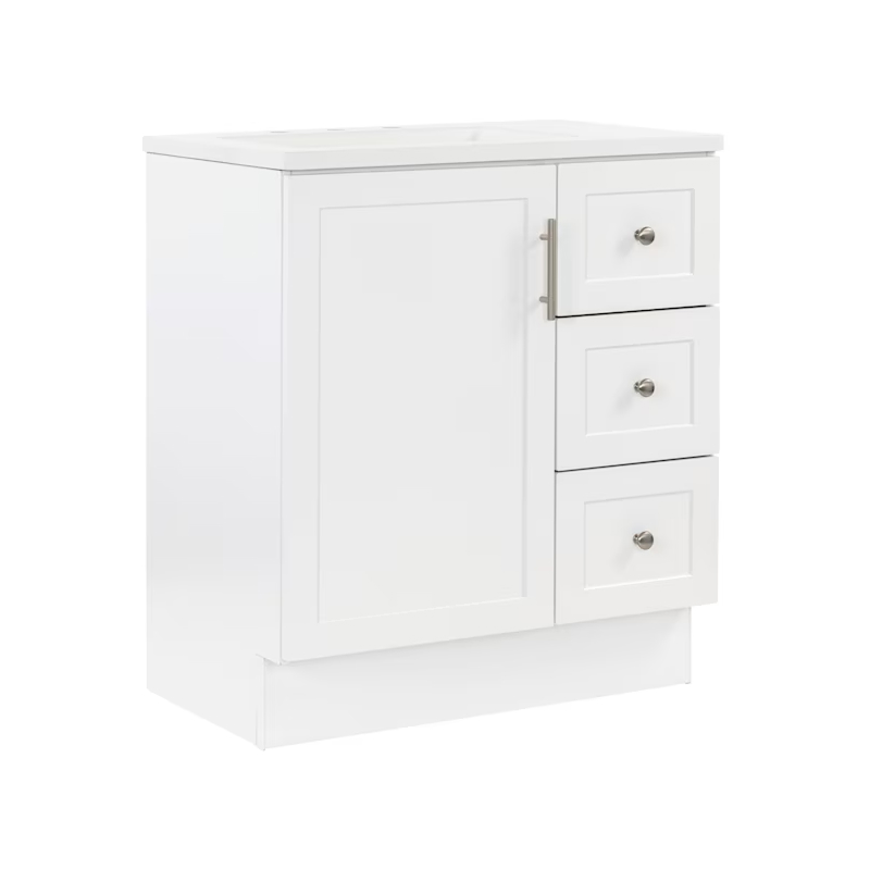 Davies 30" True White Vanity with Top