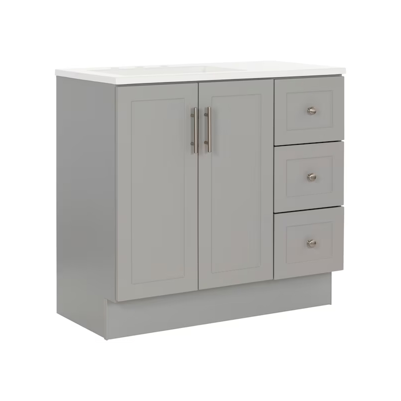 Davies 36" Light Gray Vanity with Top