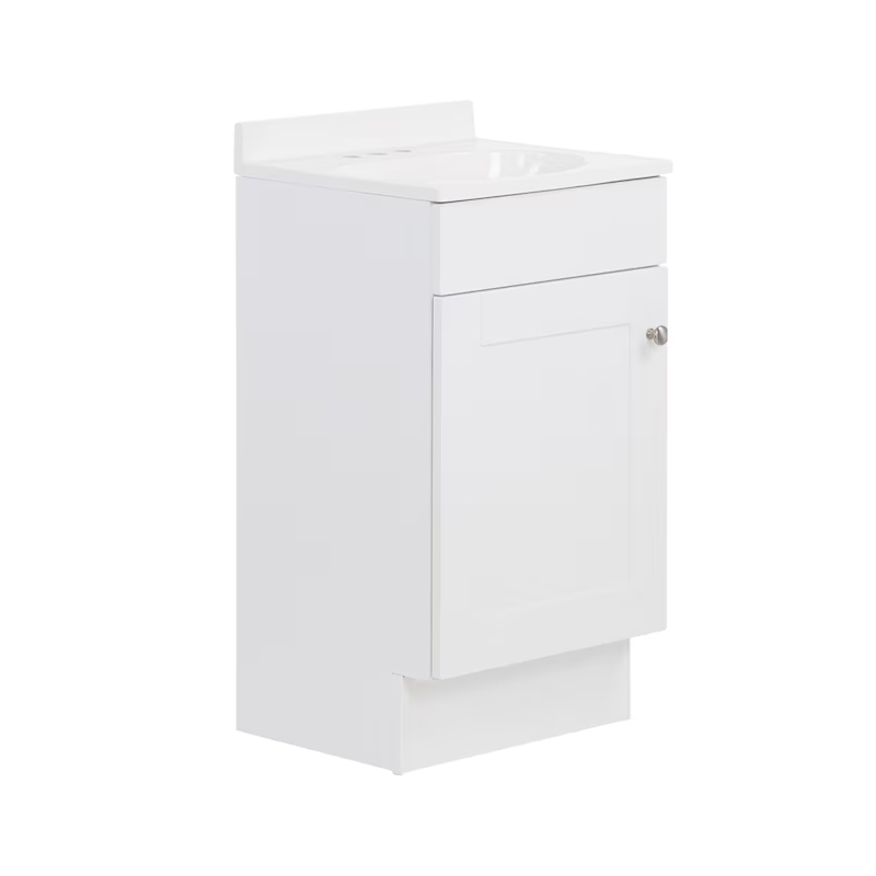 Dover 18" True White Vanity with Top