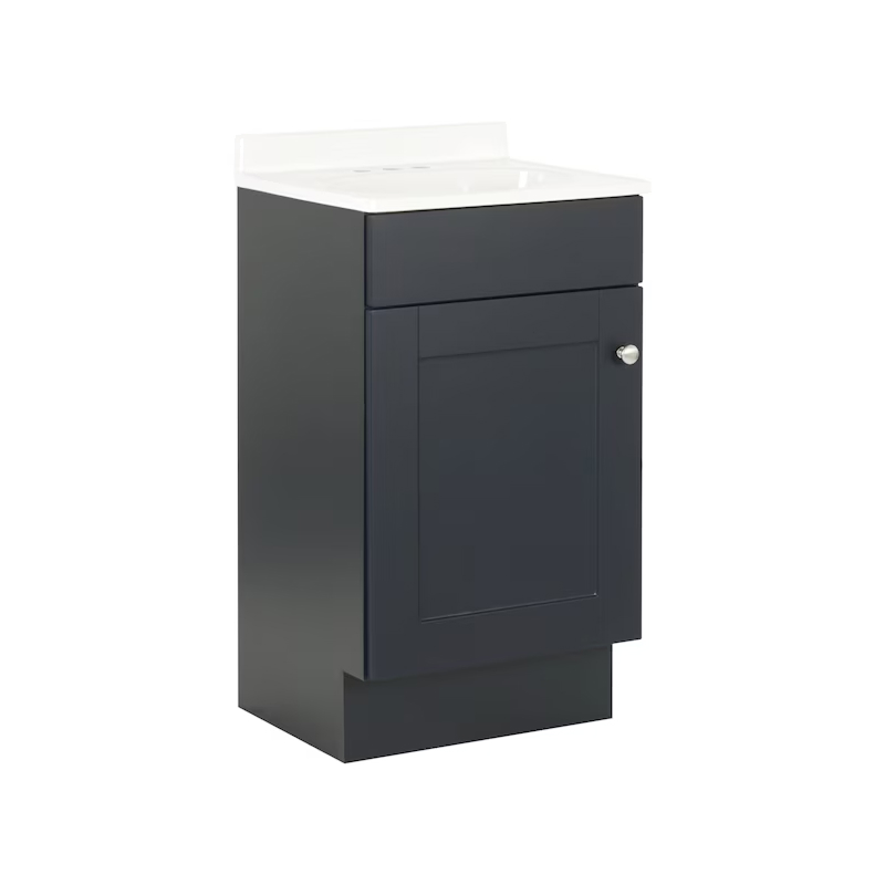 Dover 18" Navy Blue Vanity with Top