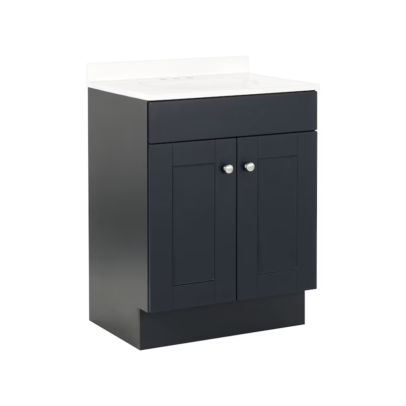 Dover 24" Navy Blue Vanity with Top
