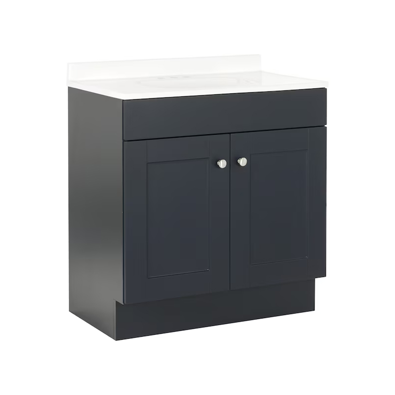 Dover 30" Navy Blue Vanity with Top