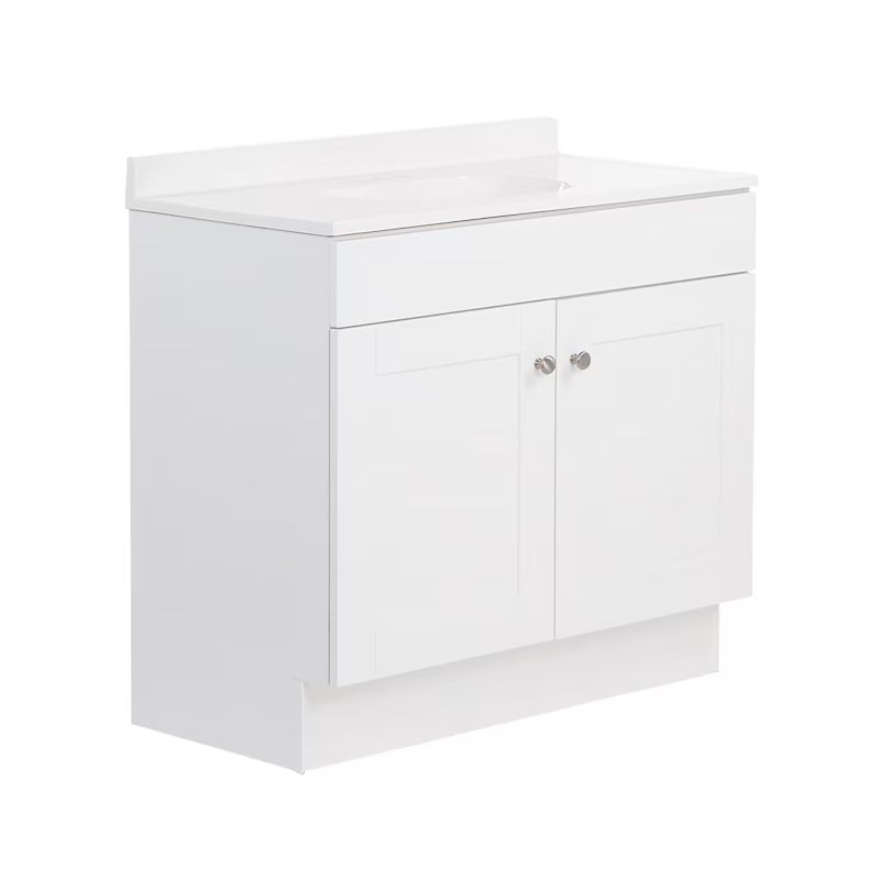 Dover 36" True White Vanity with Top