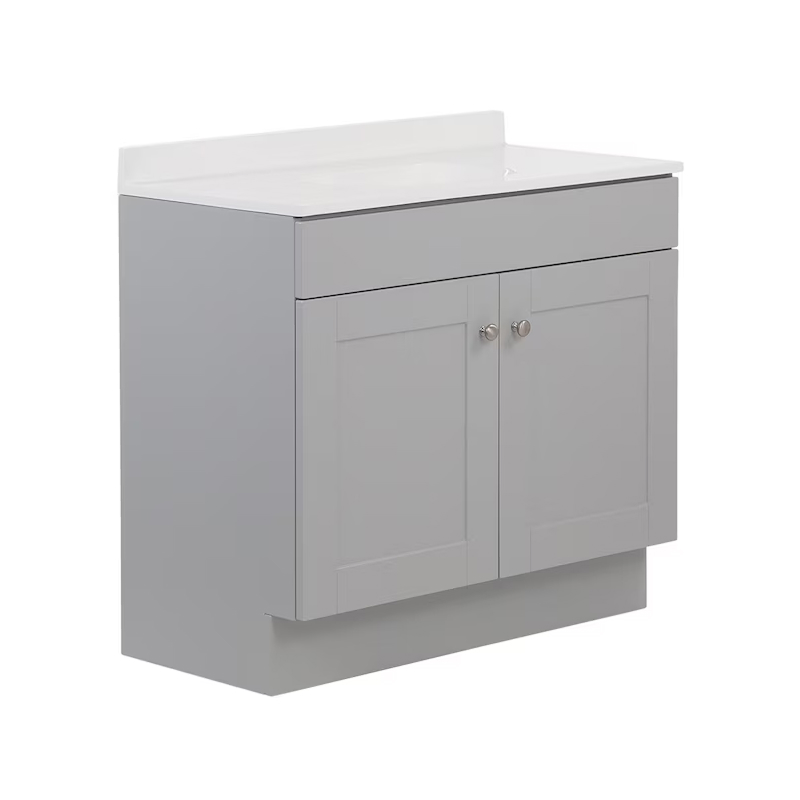 Dover 36" Light Gray Vanity with Top