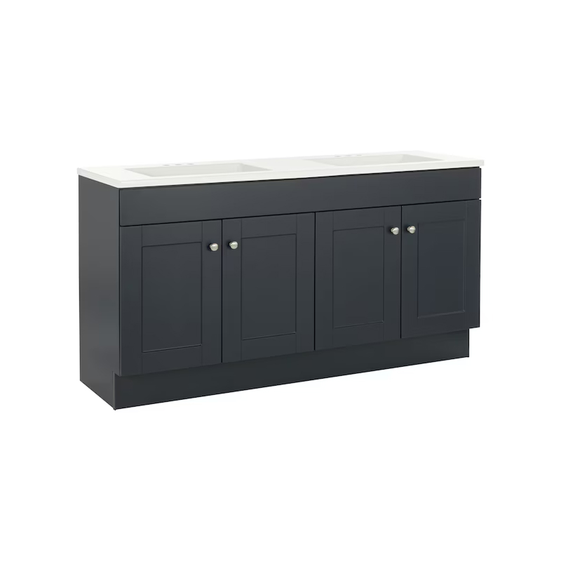 Dover 60" Navy Blue Vanity with Top