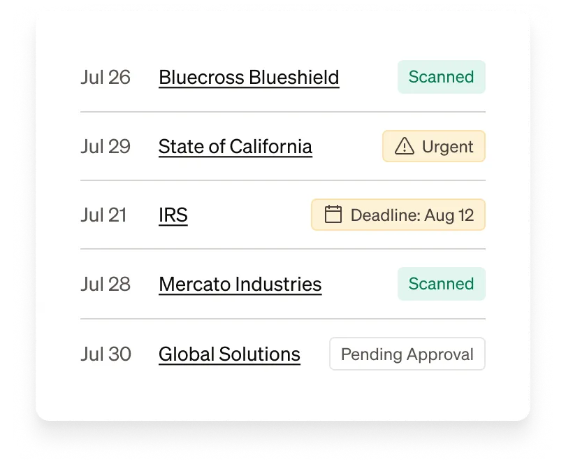 Stable change of address checklist showing completed government and compliance tasks including USPS mail forwarding and IRS form submission