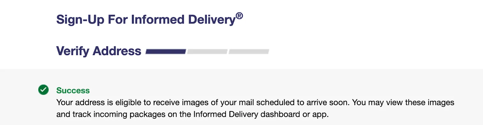 USPS informed delivery sign up process
