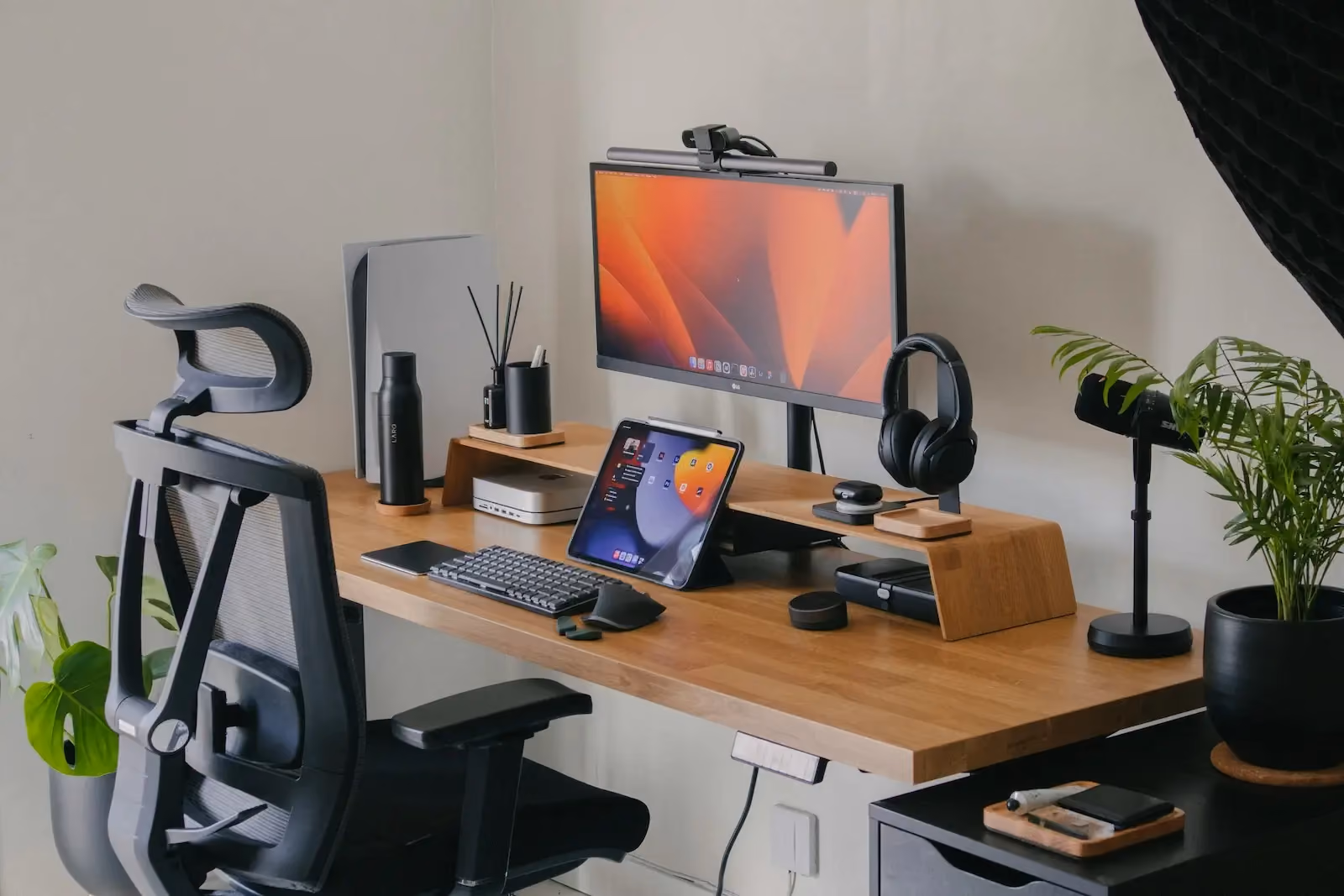 Modern remote work desk setup representing a digital HQ for distributed teams