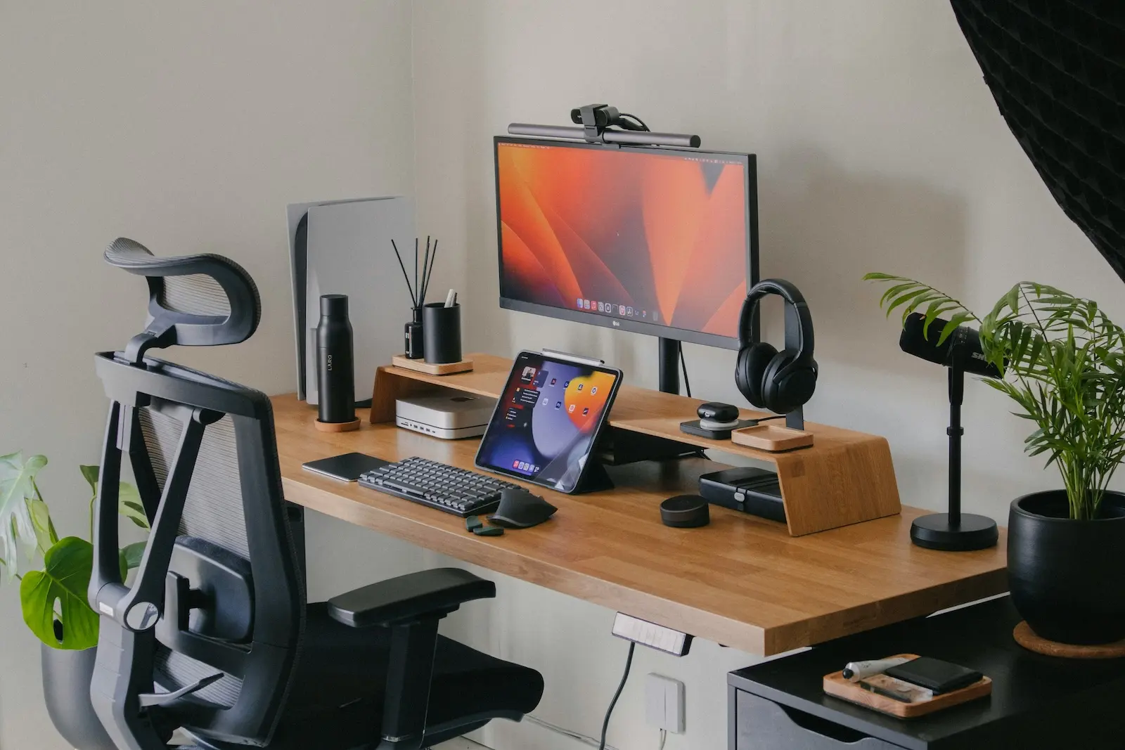 Modern remote work desk setup representing a digital HQ for distributed teams
