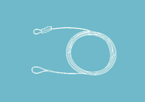 White drawing of a gripple hanger