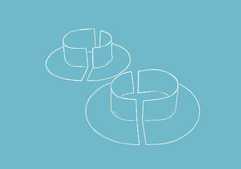 White drawing of wall flashing and roof flashing