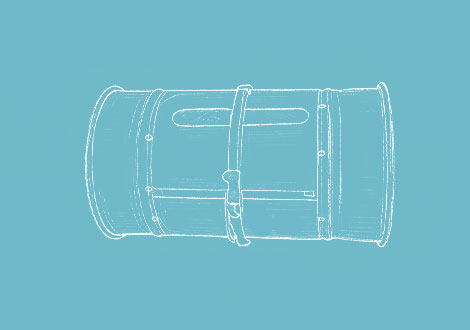 White drawing of a duct bleed-in valve