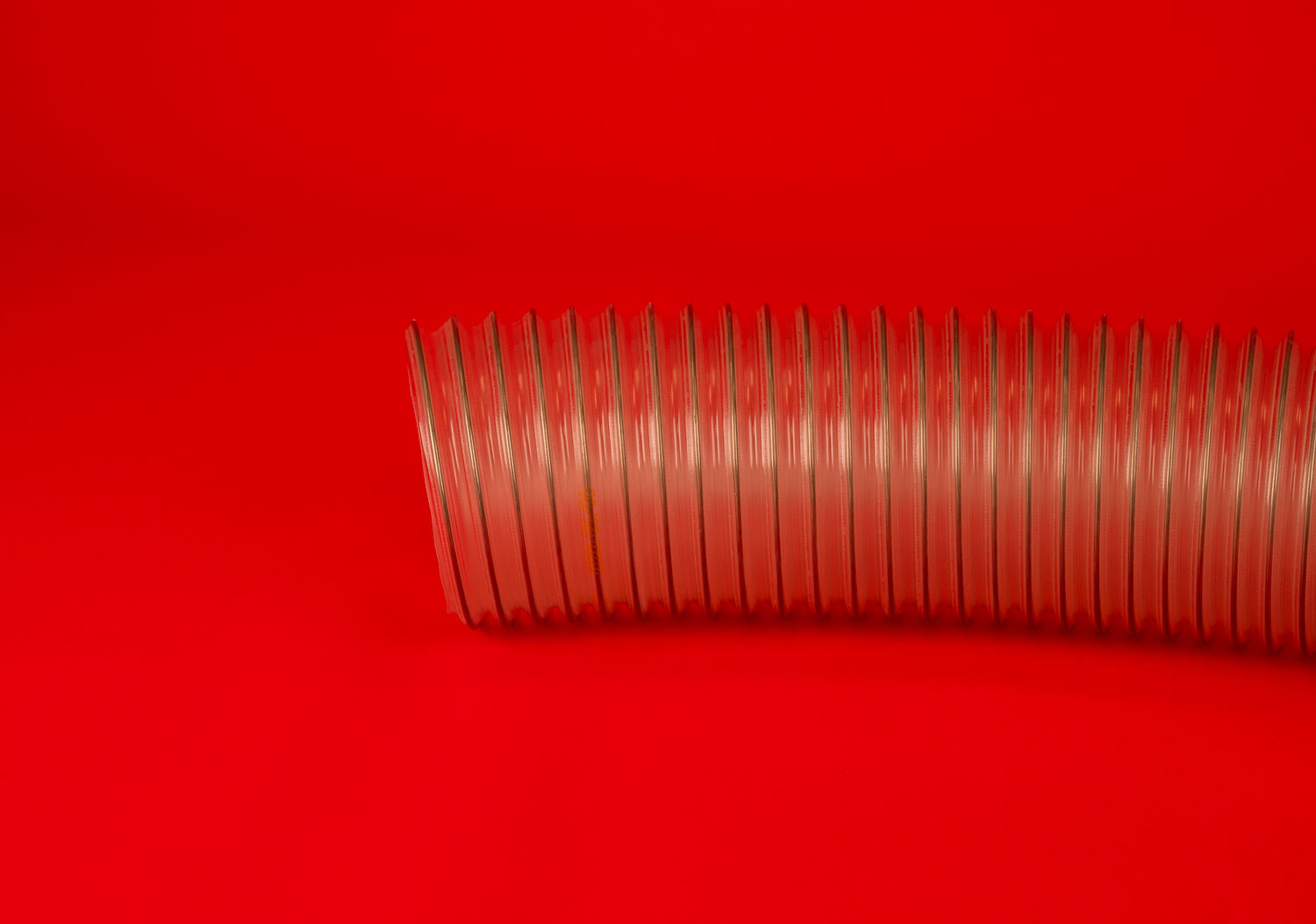 White line drawing of a Static dissipative urethane hose
