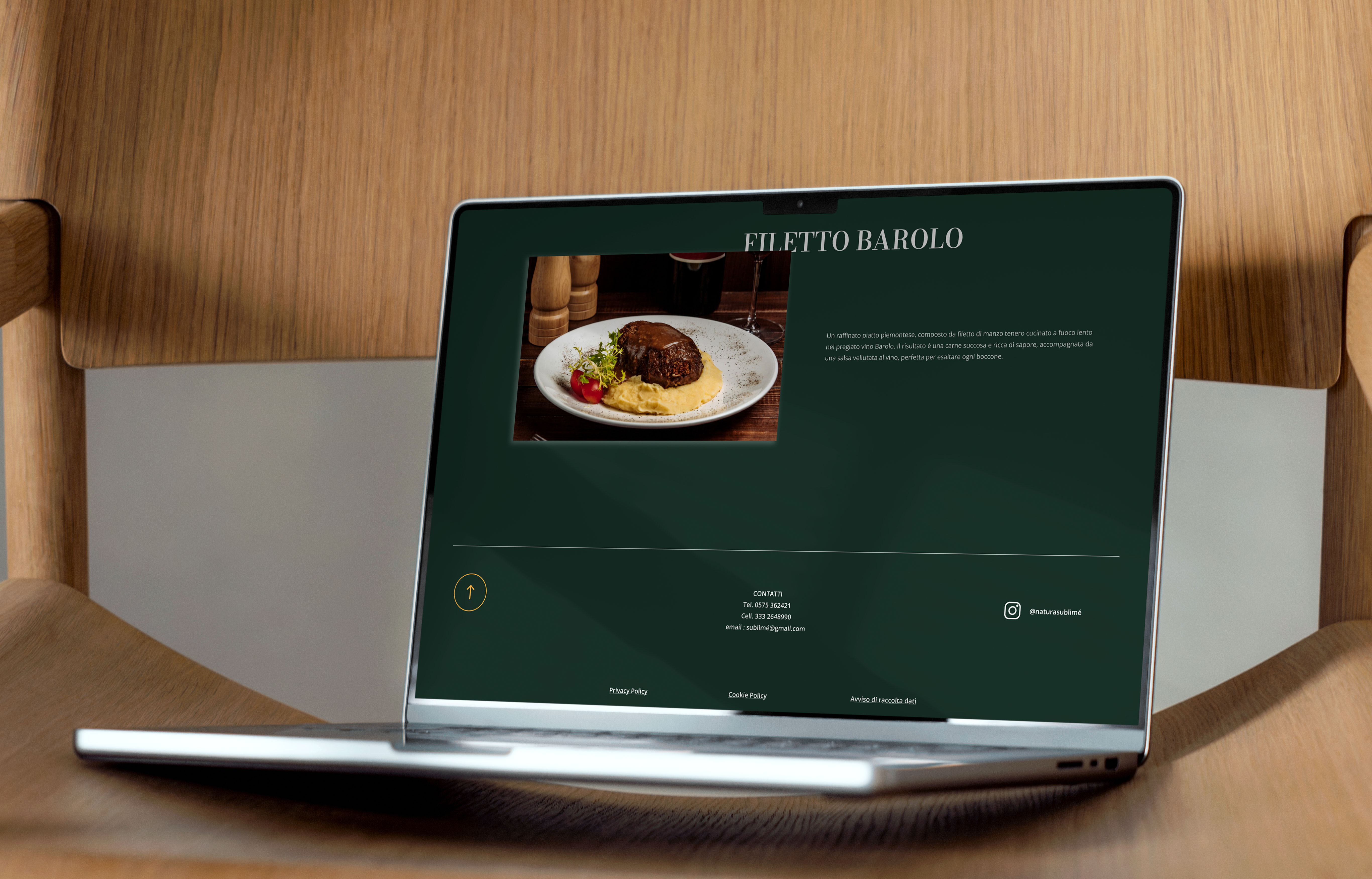 Sito web Mockup 