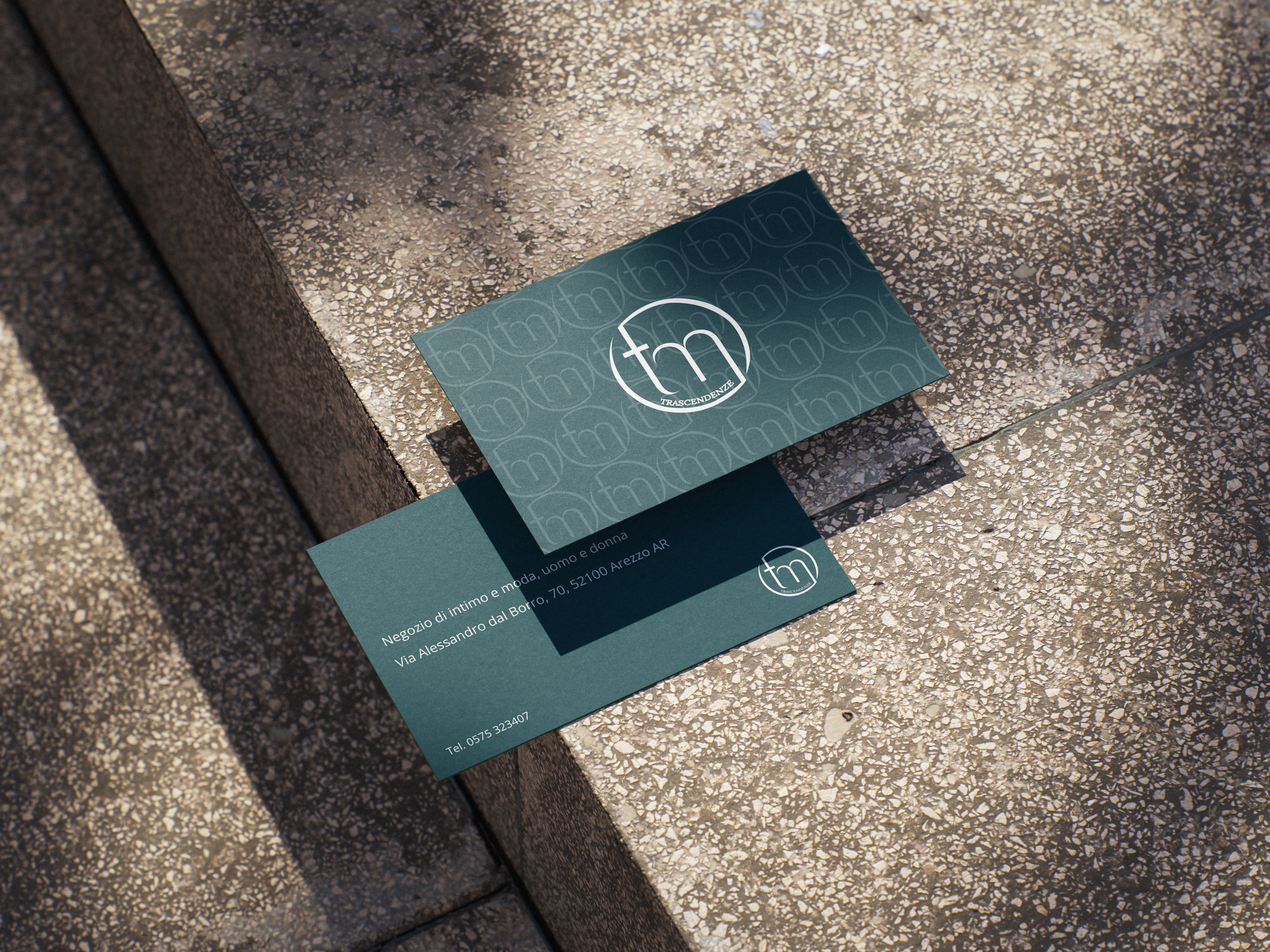 Biglietti da visita Trascendenze Manuela - Mockup