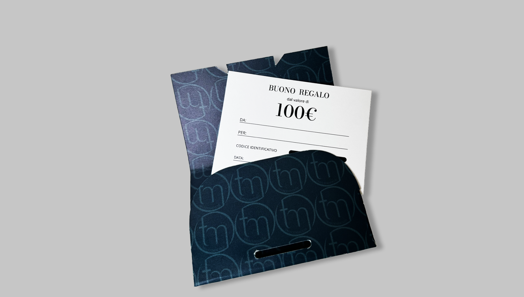 Design e packaging busta buono regalo