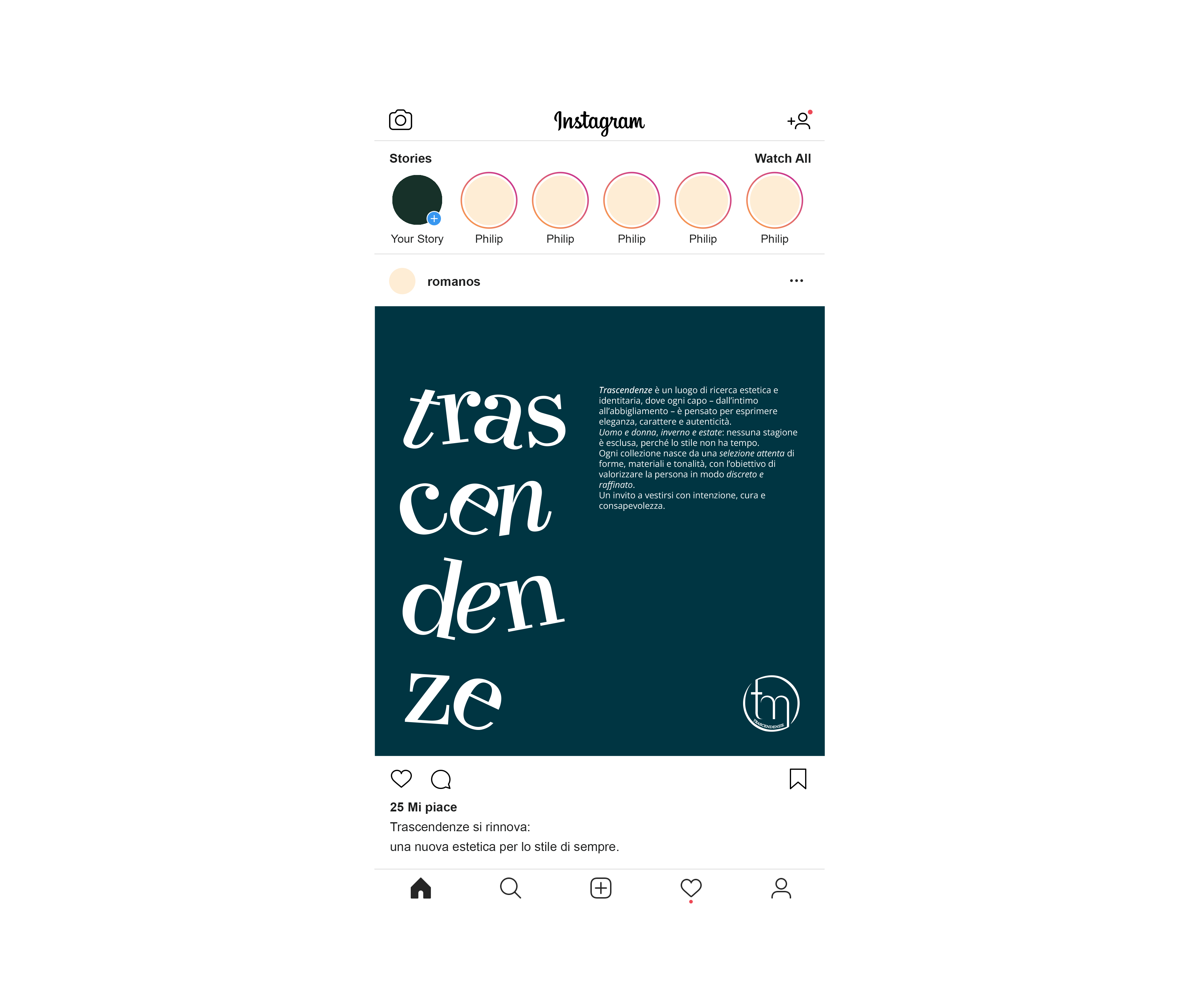 poster instagram - pubblicitario