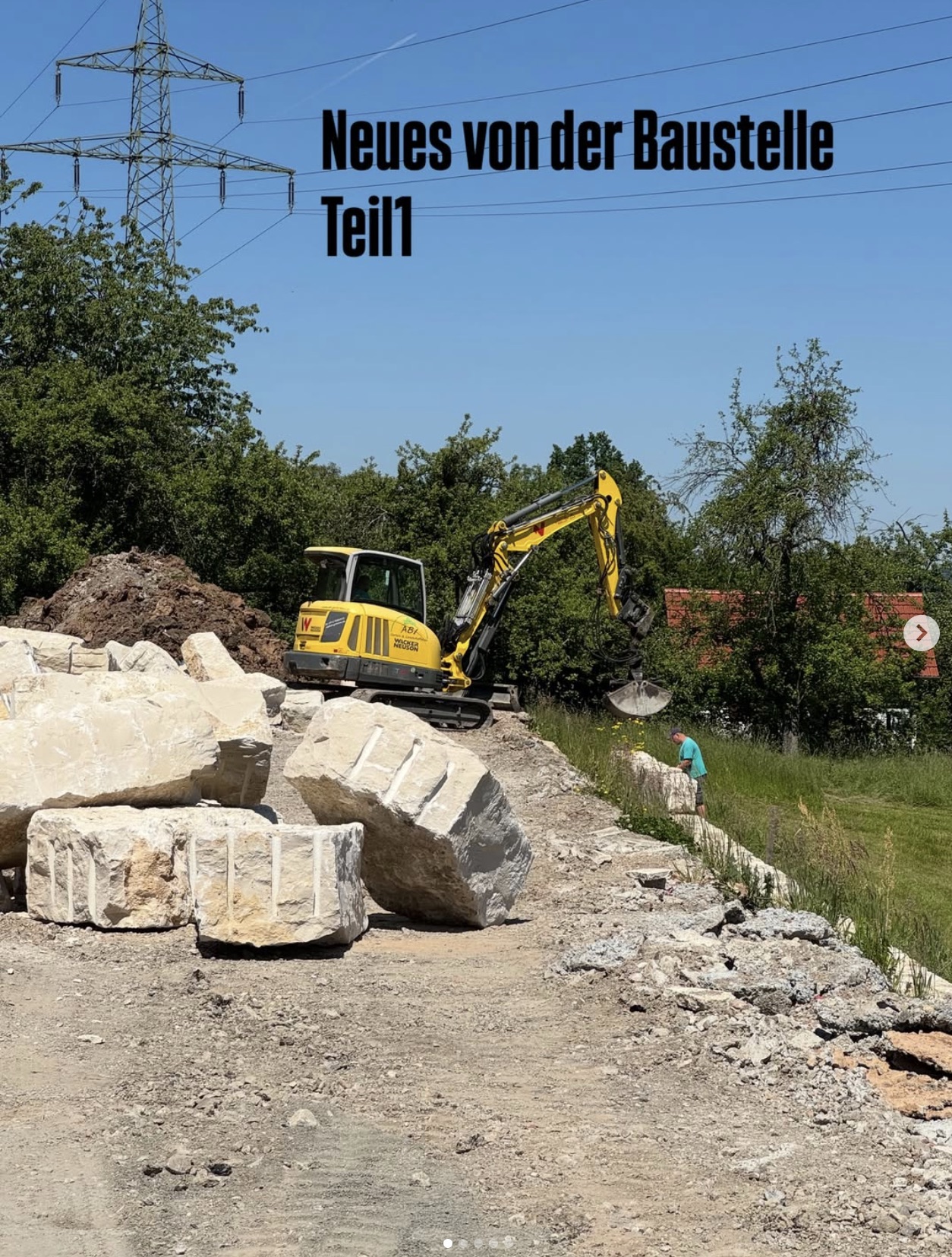Social Media Beitrag: Neubau-Update Teil 1