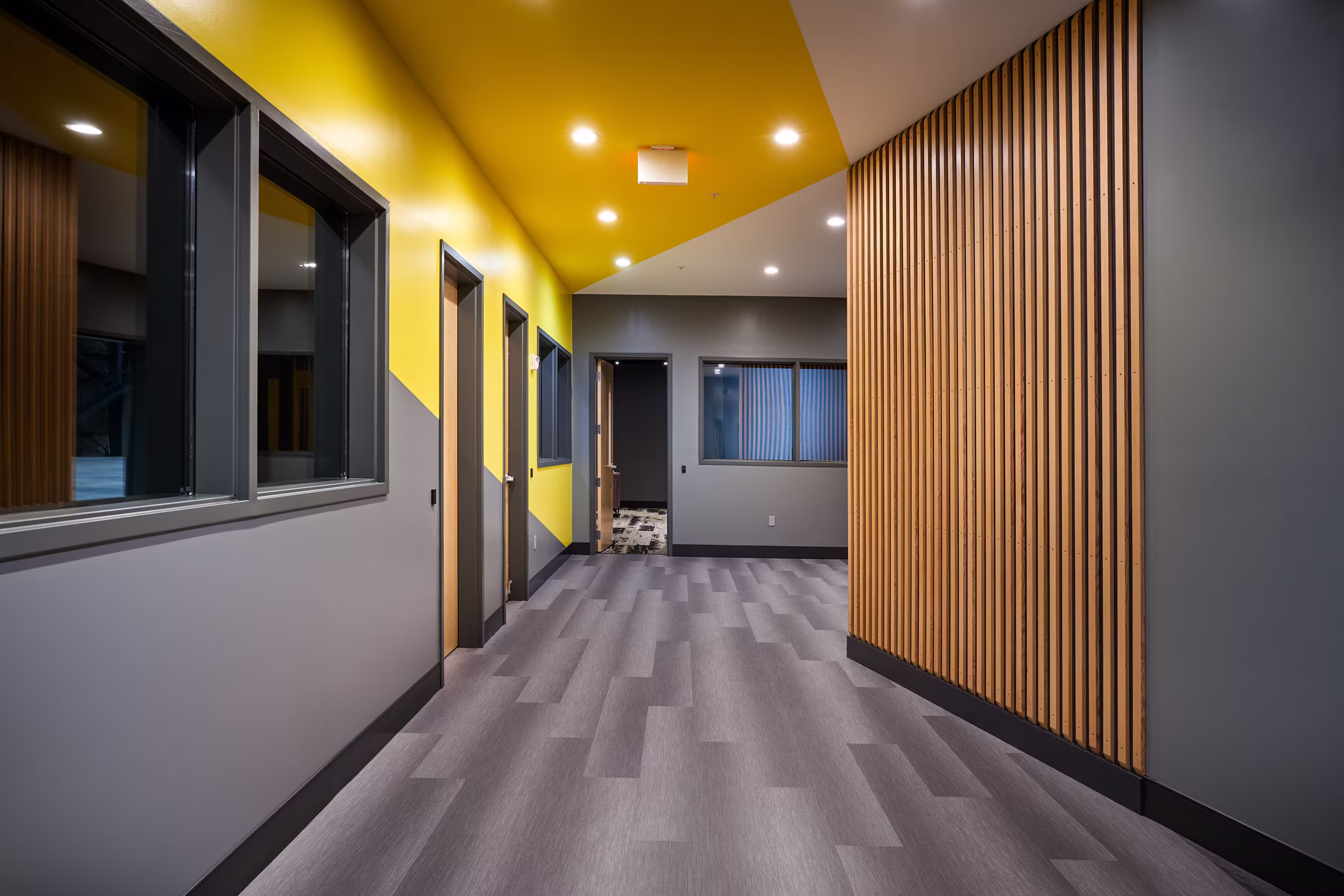 Rock Lititz Studio 2 hallway, modern interior 