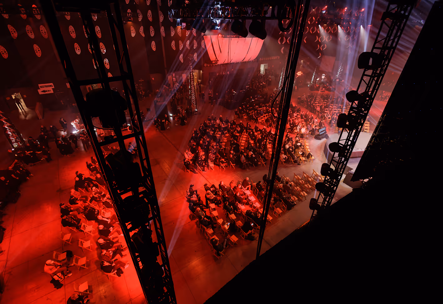 view of Rock Lititz Studio 1 during THE Conference Live At Lititz from above