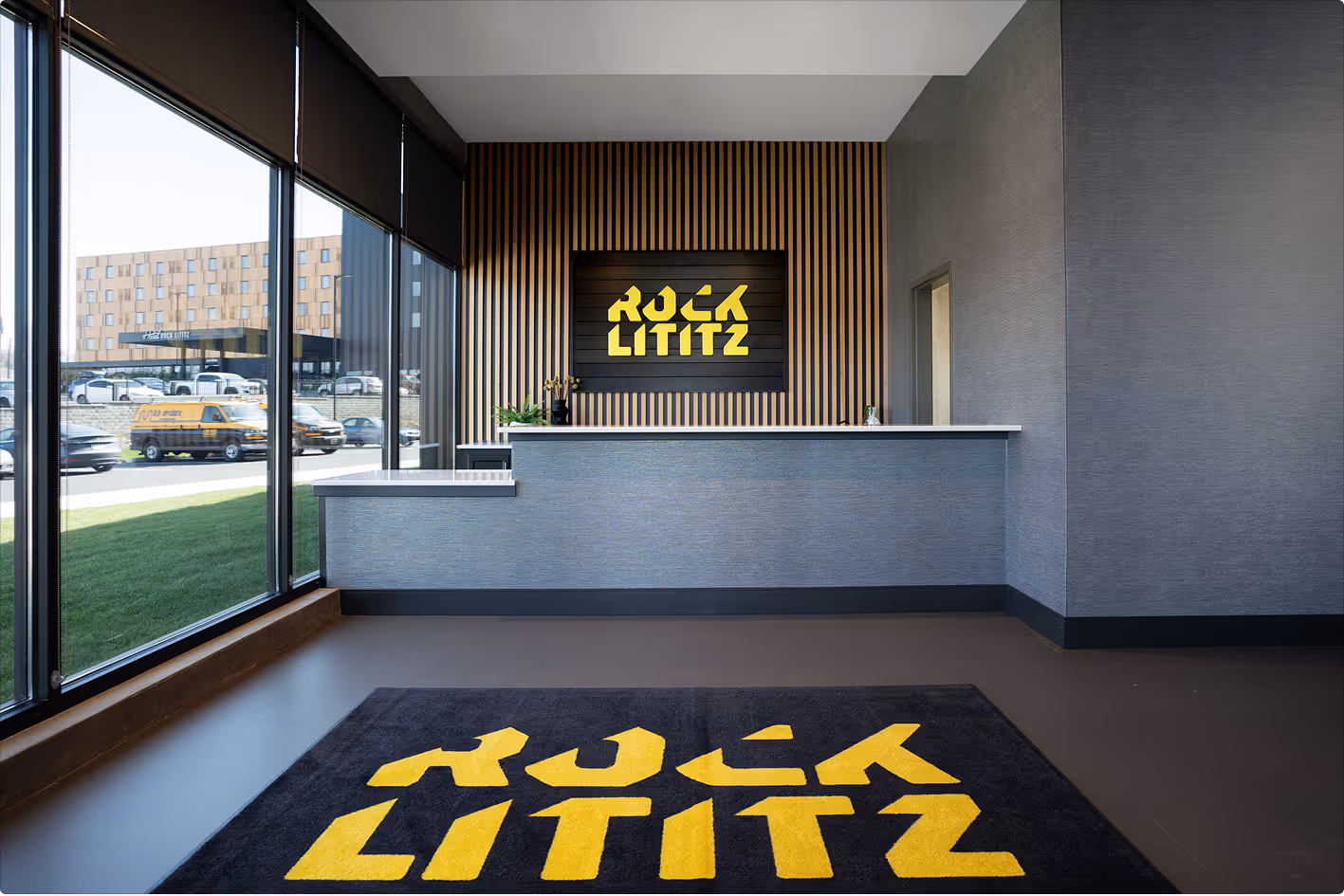 Reception area at Rock Lititz Studio 2