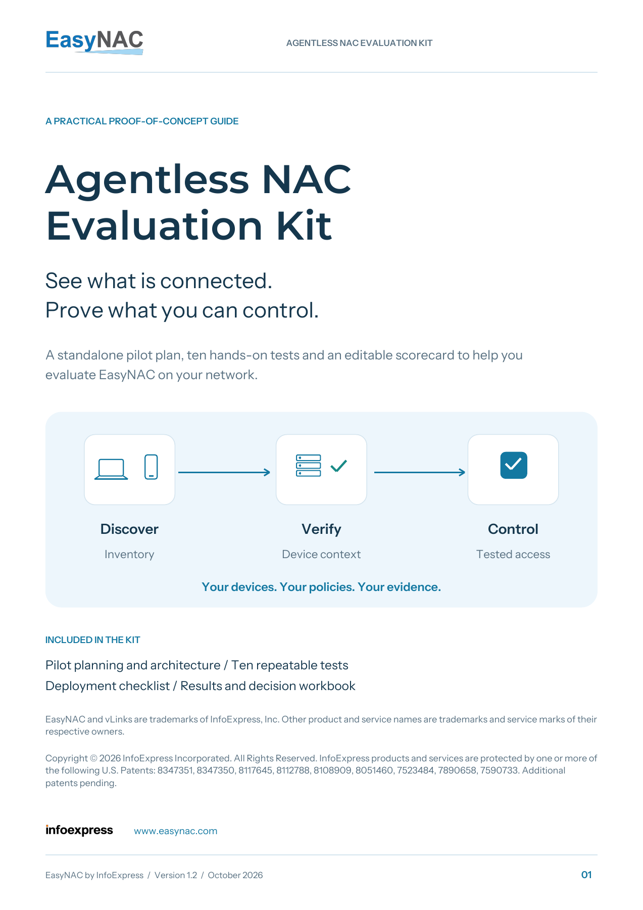 Agentless NAC Evaluation Kit guide cover