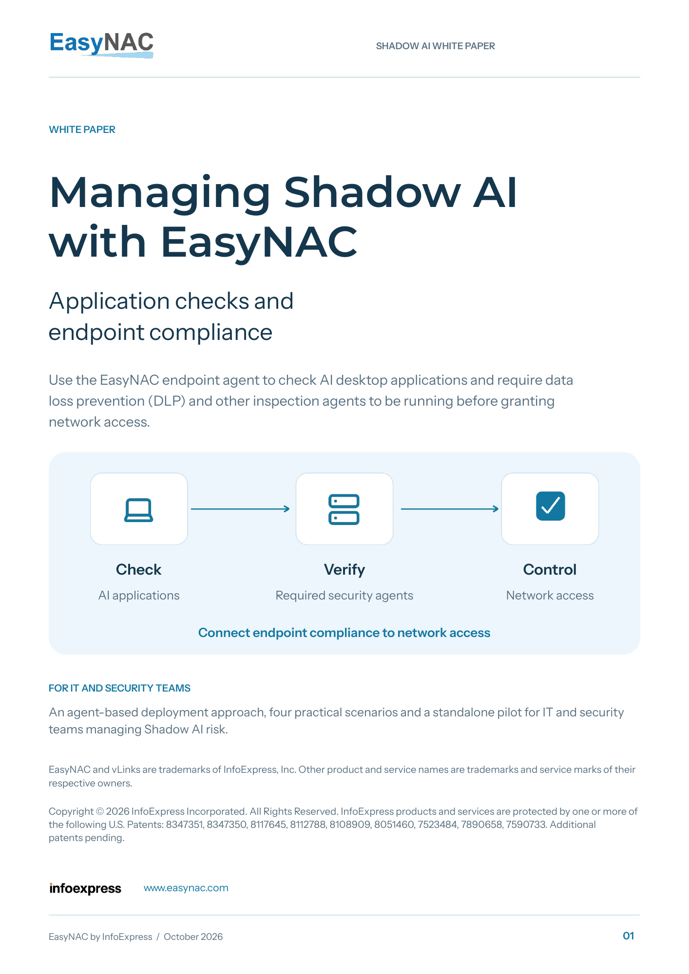 Cover of Managing Shadow AI with EasyNAC: application checks and endpoint compliance
