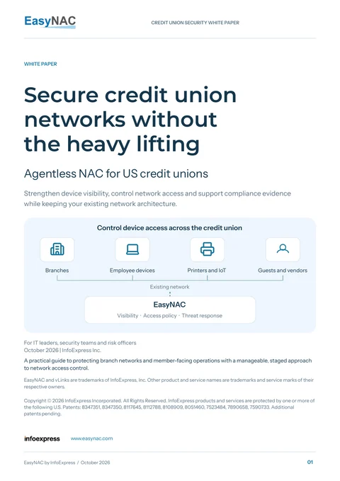 Credit Union Network Security white paper cover