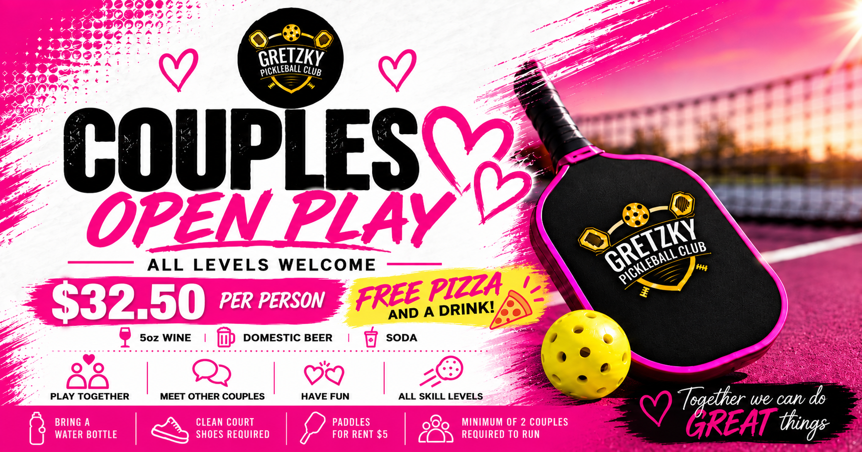 Couples Open Play at Gretzky Pickleball Club
