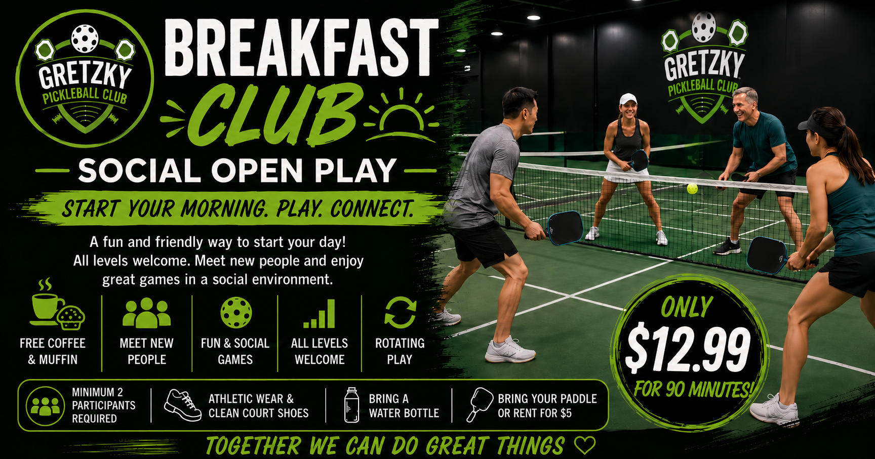 Breakfast Club at Gretzky Pickleball Club