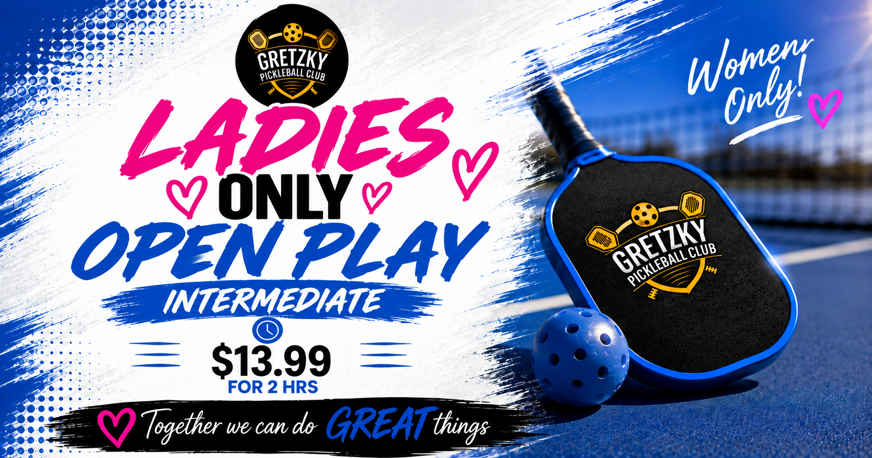 Ladies Only Open Play: Intermediate at Gretzky Pickleball Club