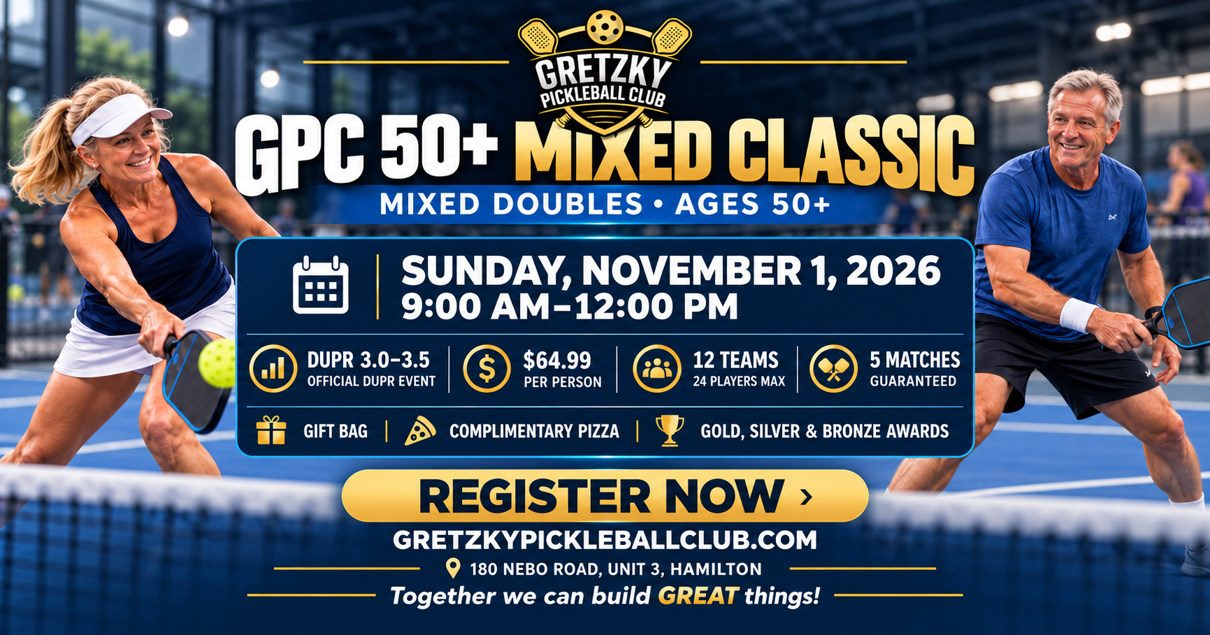 GPC 50+ Mixed Classic at Gretzky Pickleball Club