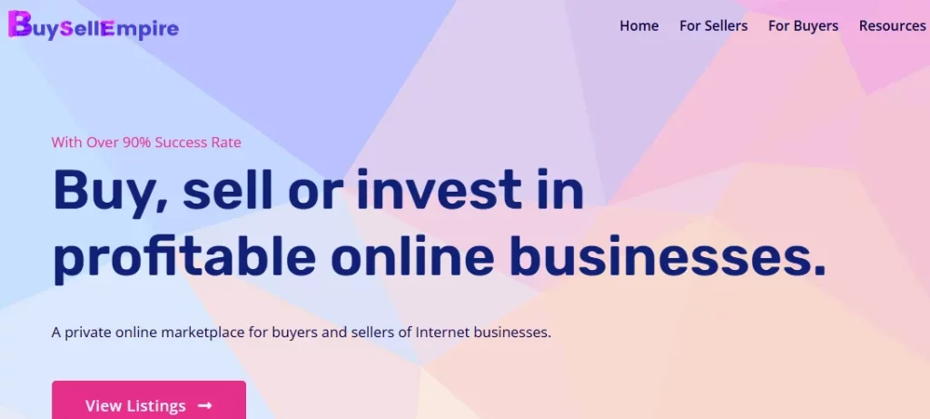 BuySellEmpire Homepage.