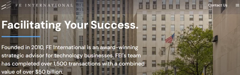FE International Homepage.