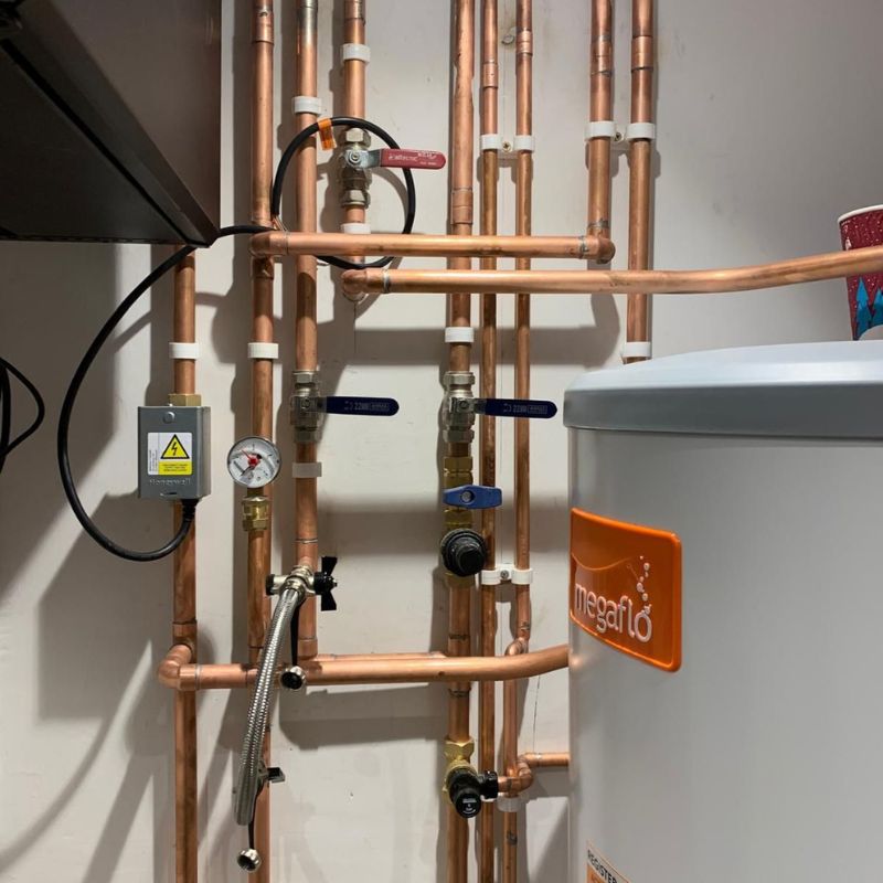 Neatly installed pipes