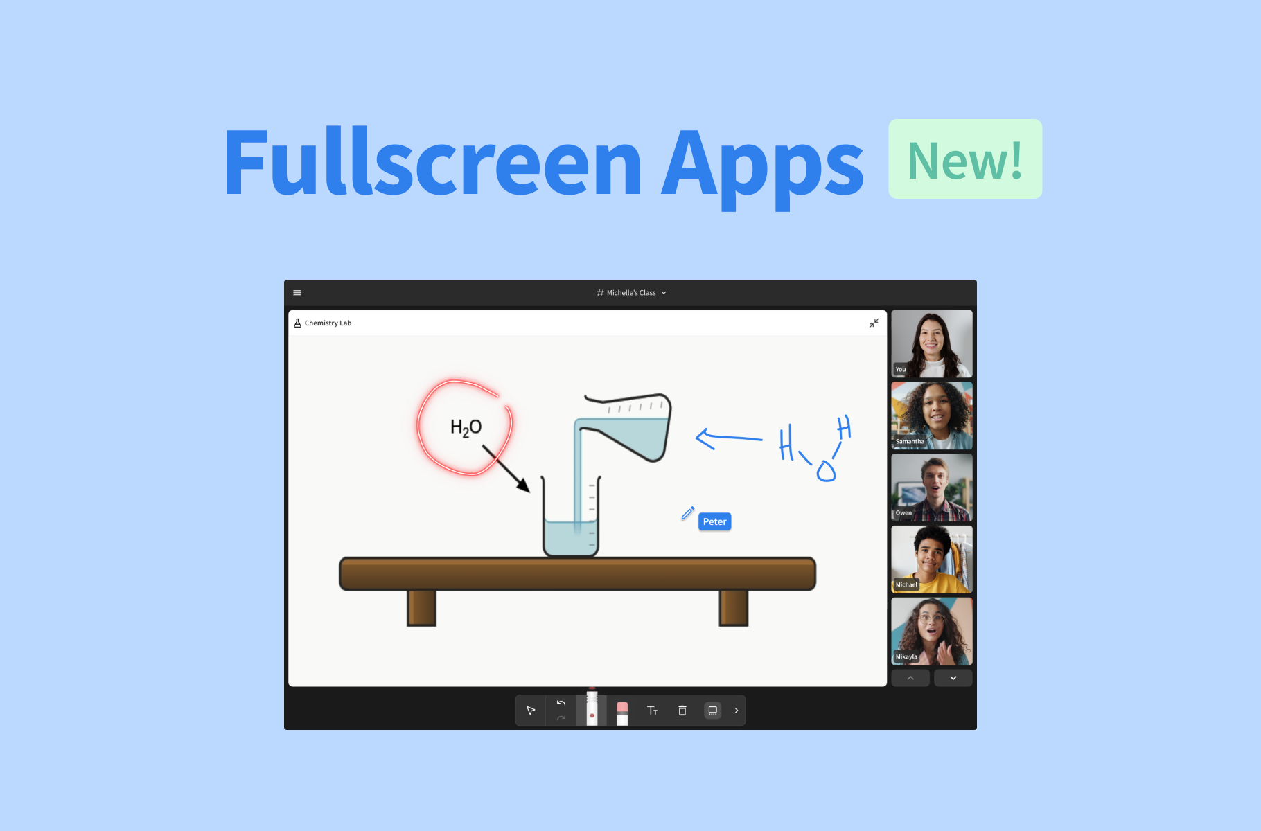 Take your apps full screen in Pencil Spaces